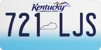 KY license plate 721LJS