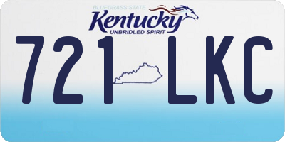 KY license plate 721LKC