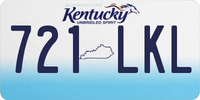 KY license plate 721LKL