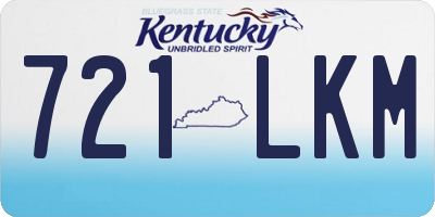KY license plate 721LKM