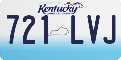 KY license plate 721LVJ