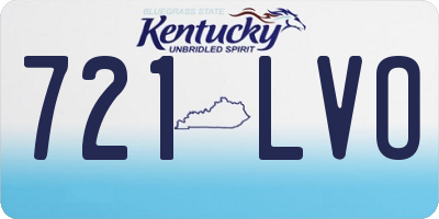 KY license plate 721LVO