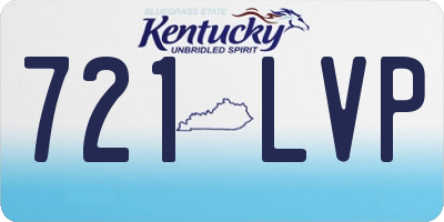 KY license plate 721LVP