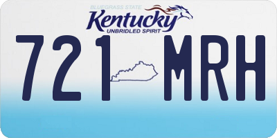 KY license plate 721MRH