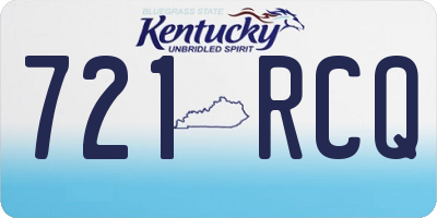 KY license plate 721RCQ