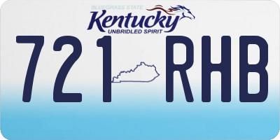 KY license plate 721RHB