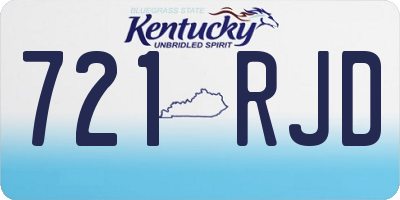 KY license plate 721RJD