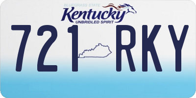KY license plate 721RKY