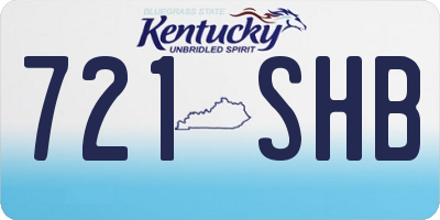 KY license plate 721SHB