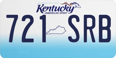 KY license plate 721SRB