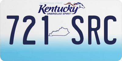 KY license plate 721SRC