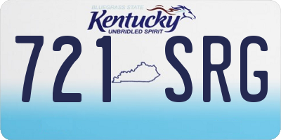 KY license plate 721SRG