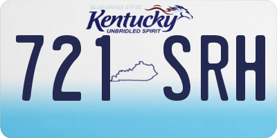 KY license plate 721SRH