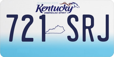KY license plate 721SRJ