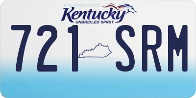 KY license plate 721SRM