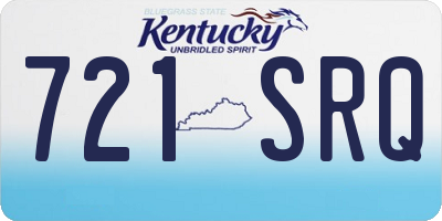 KY license plate 721SRQ