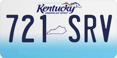 KY license plate 721SRV