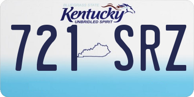 KY license plate 721SRZ