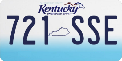 KY license plate 721SSE