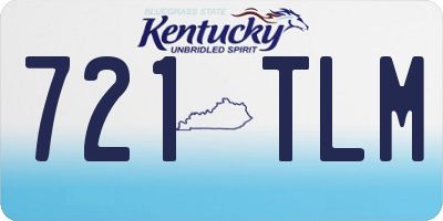 KY license plate 721TLM