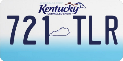 KY license plate 721TLR