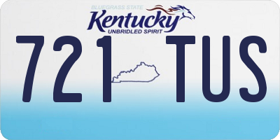 KY license plate 721TUS