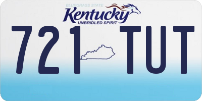 KY license plate 721TUT
