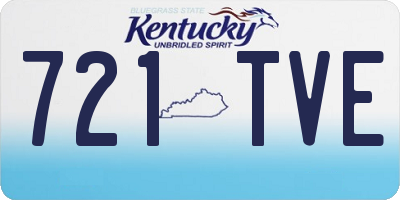 KY license plate 721TVE