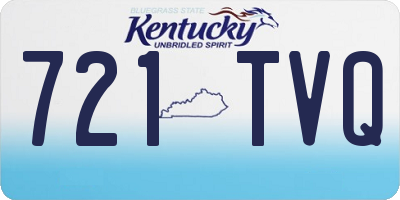 KY license plate 721TVQ