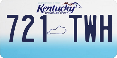 KY license plate 721TWH