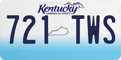 KY license plate 721TWS
