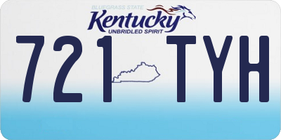 KY license plate 721TYH