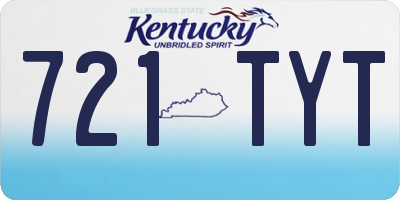 KY license plate 721TYT