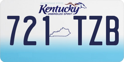 KY license plate 721TZB