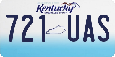 KY license plate 721UAS
