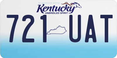 KY license plate 721UAT