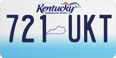 KY license plate 721UKT