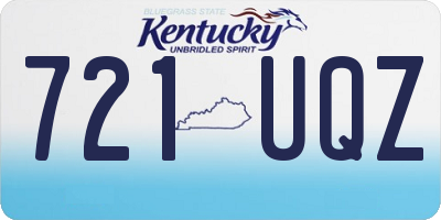 KY license plate 721UQZ