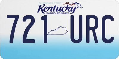 KY license plate 721URC
