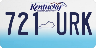 KY license plate 721URK