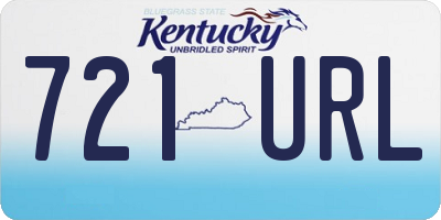 KY license plate 721URL