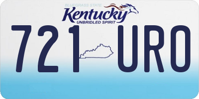 KY license plate 721URO