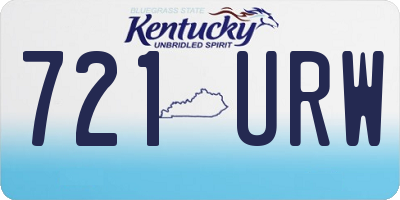 KY license plate 721URW