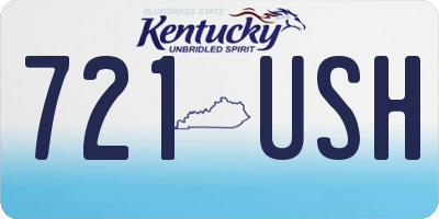 KY license plate 721USH