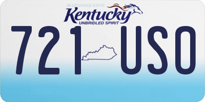 KY license plate 721USO
