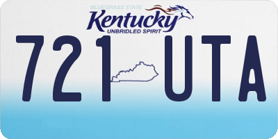 KY license plate 721UTA