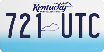 KY license plate 721UTC