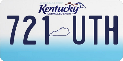 KY license plate 721UTH