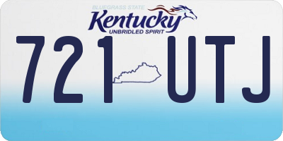 KY license plate 721UTJ