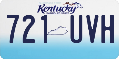KY license plate 721UVH